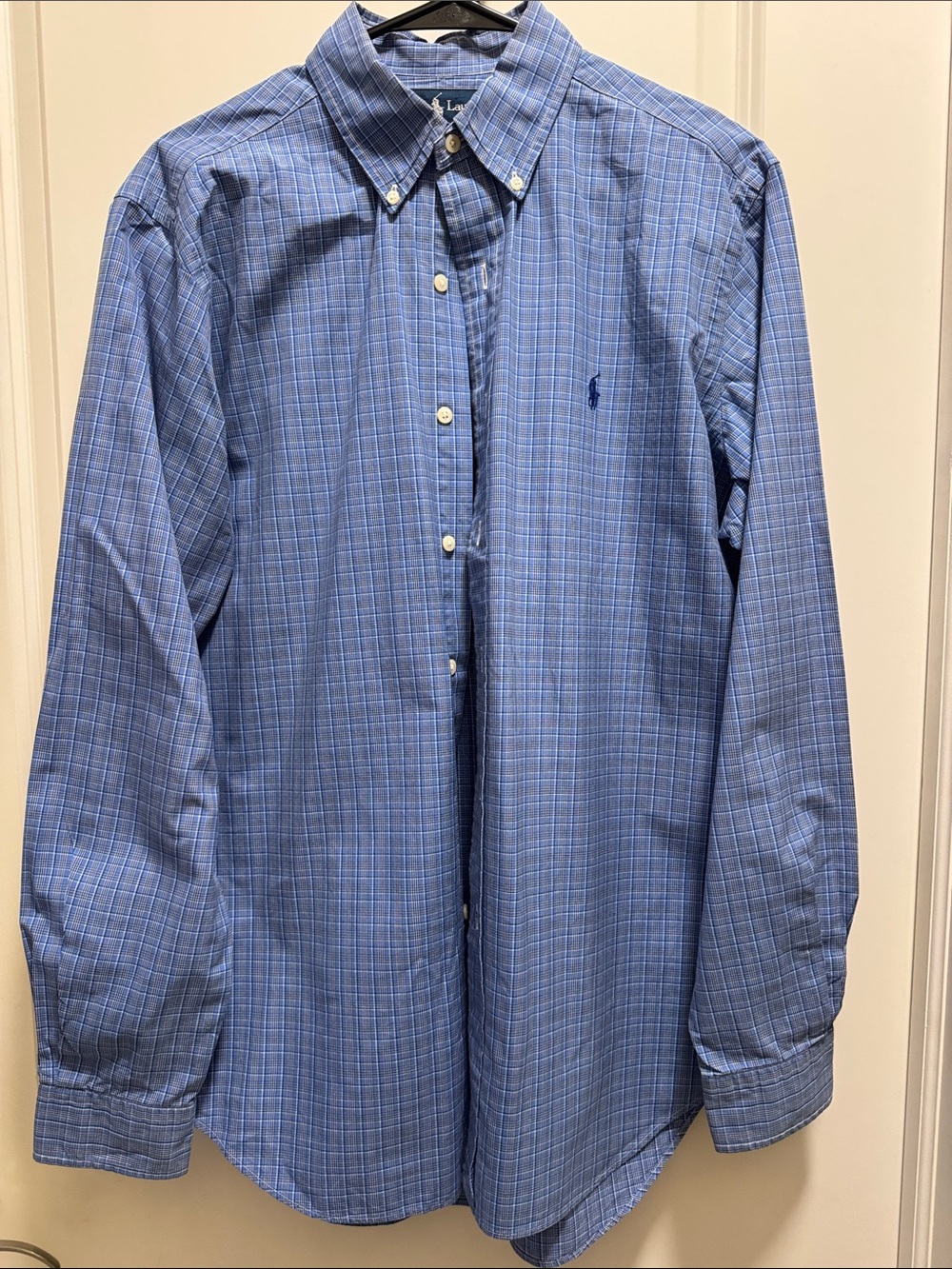 Polo by Ralph Lauren Blue Plaid Button-Down Shirt Mens M